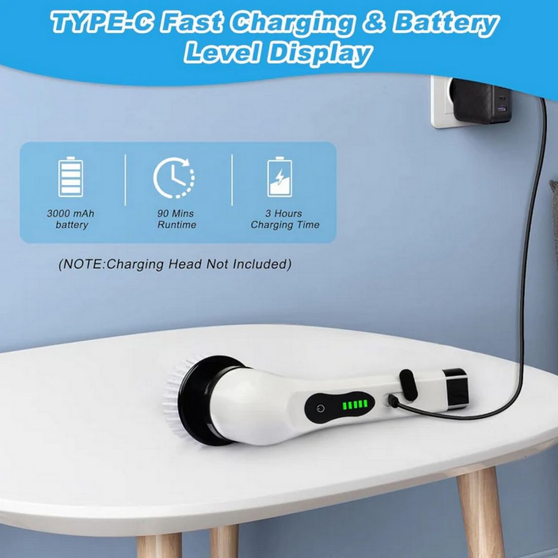 Cepillo de limpieza eléctrico portátil multifuncional