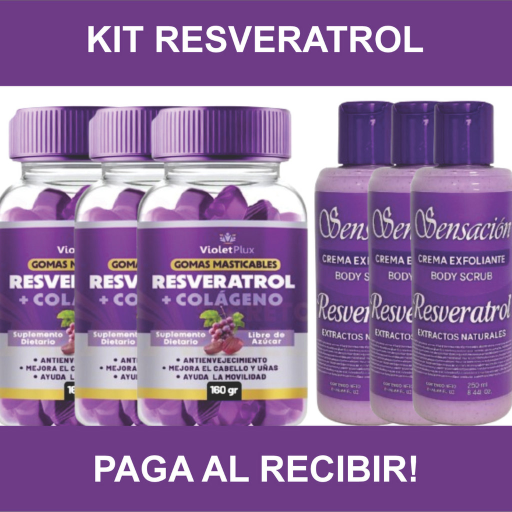 🔥GOMITAS  RESVERATROL + COLÁGENO + EXFOLIANTE🔥