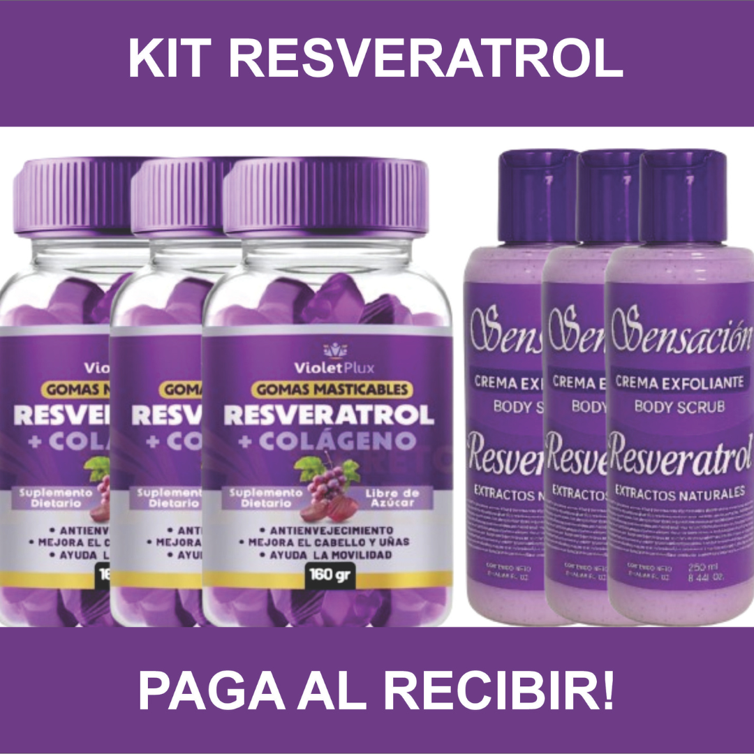 🔥GOMITAS  RESVERATROL + COLÁGENO + EXFOLIANTE🔥