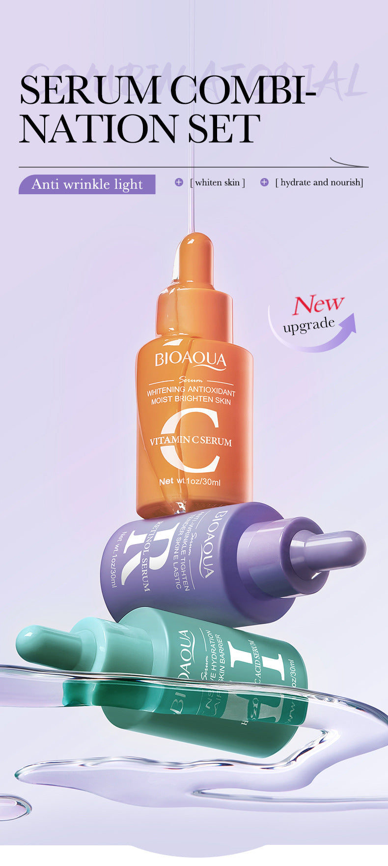 KIT SERUM X3 ANTIEDAD BIOAQUA